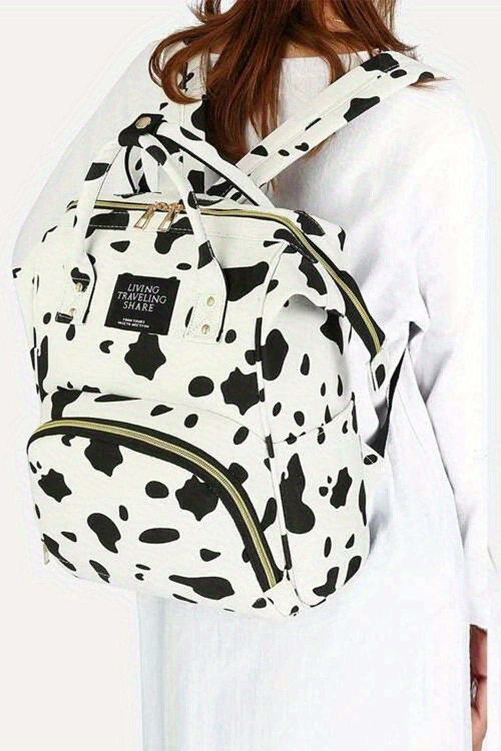 Cow Print Backpack-Western Culture Leather