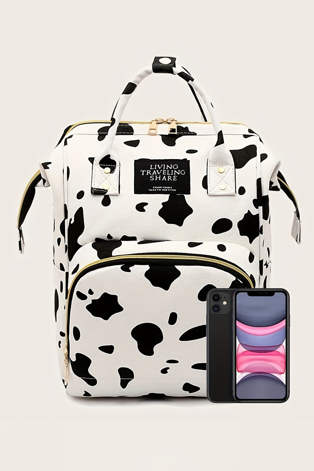 Cow Print Backpack-Western Culture Leather