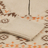Khaki Aztec Knitted Jumper-Western Culture Leather