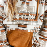 Matilda Aztec Hoodie-Western Culture Leather