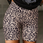 Leopard Print Bike Shorts-Western Culture Leather