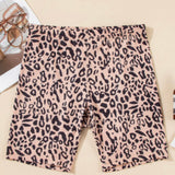 Leopard Print Bike Shorts-Western Culture Leather