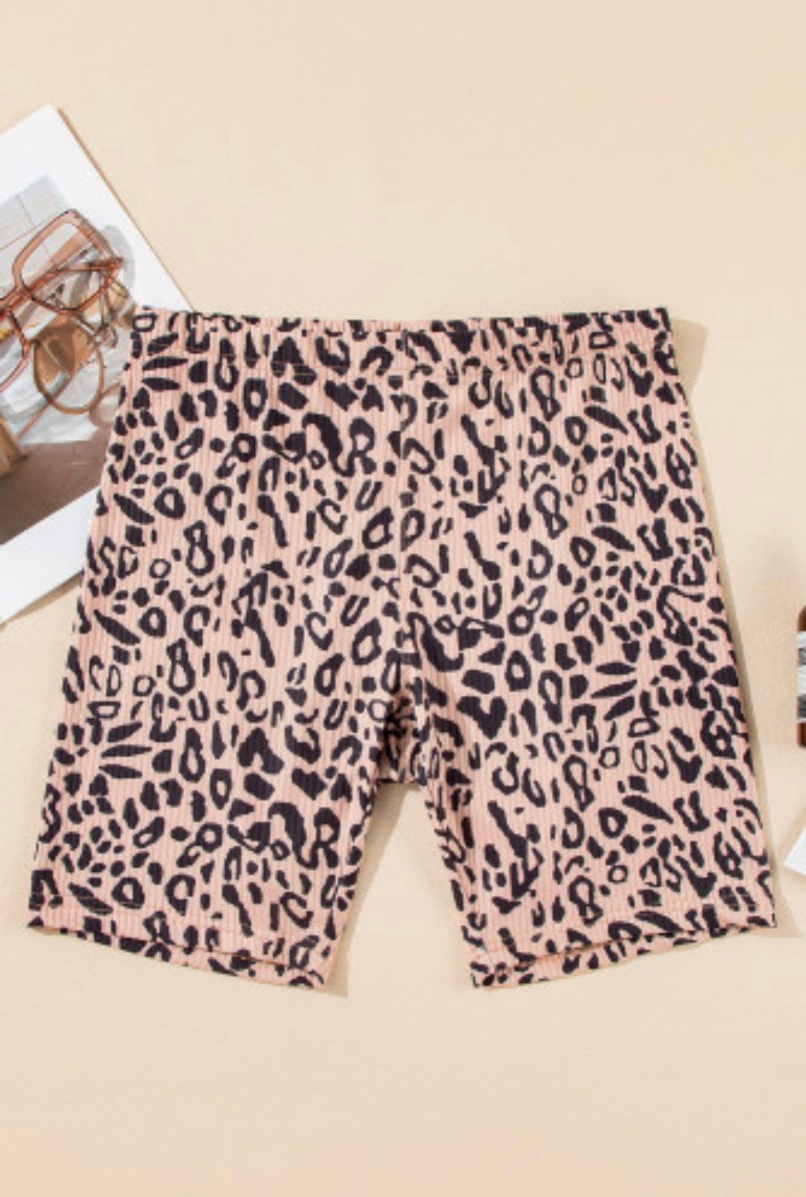 Leopard Print Bike Shorts-Western Culture Leather