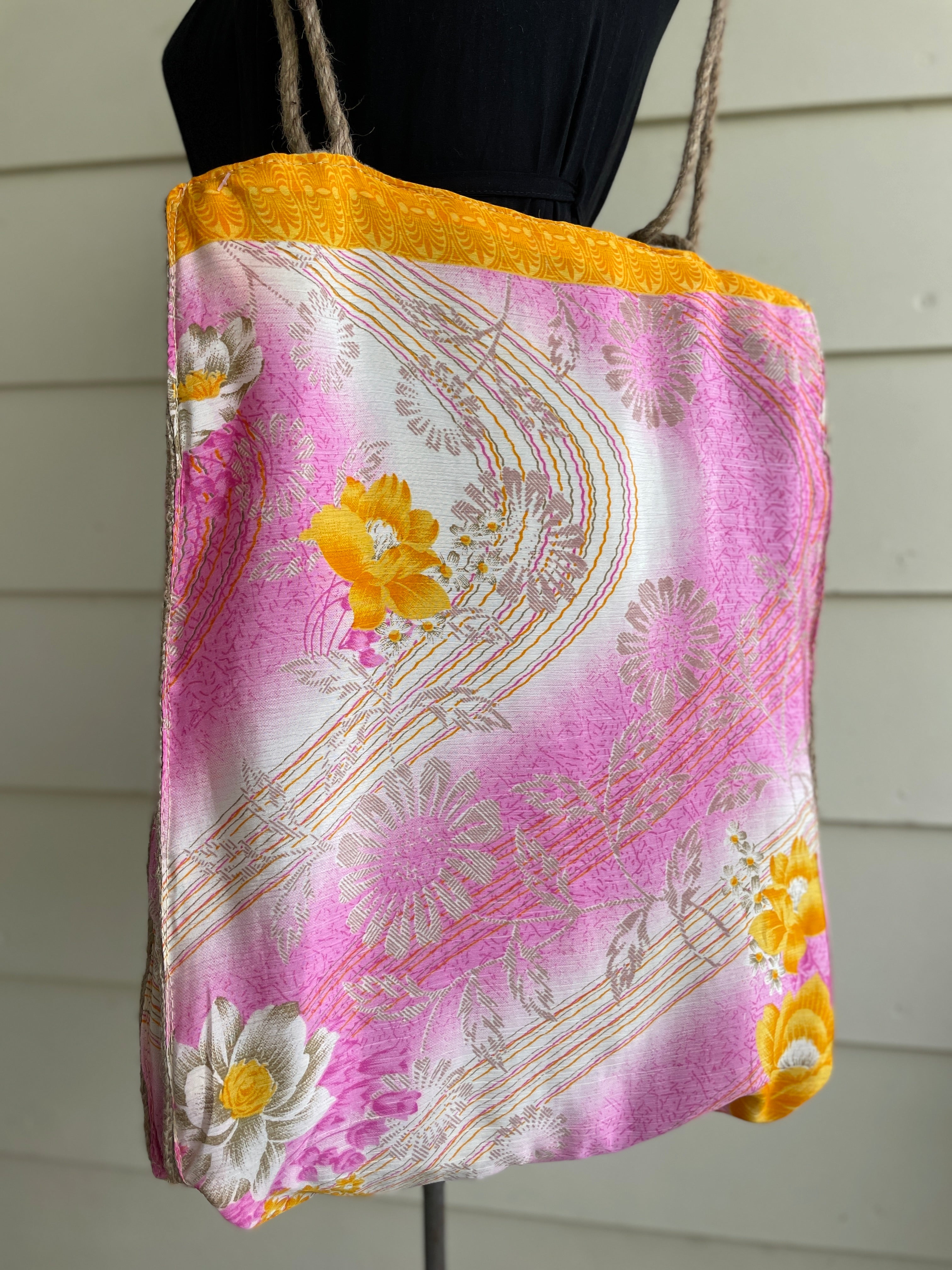 Silk & Viscose Jute tote-Western Culture Leather