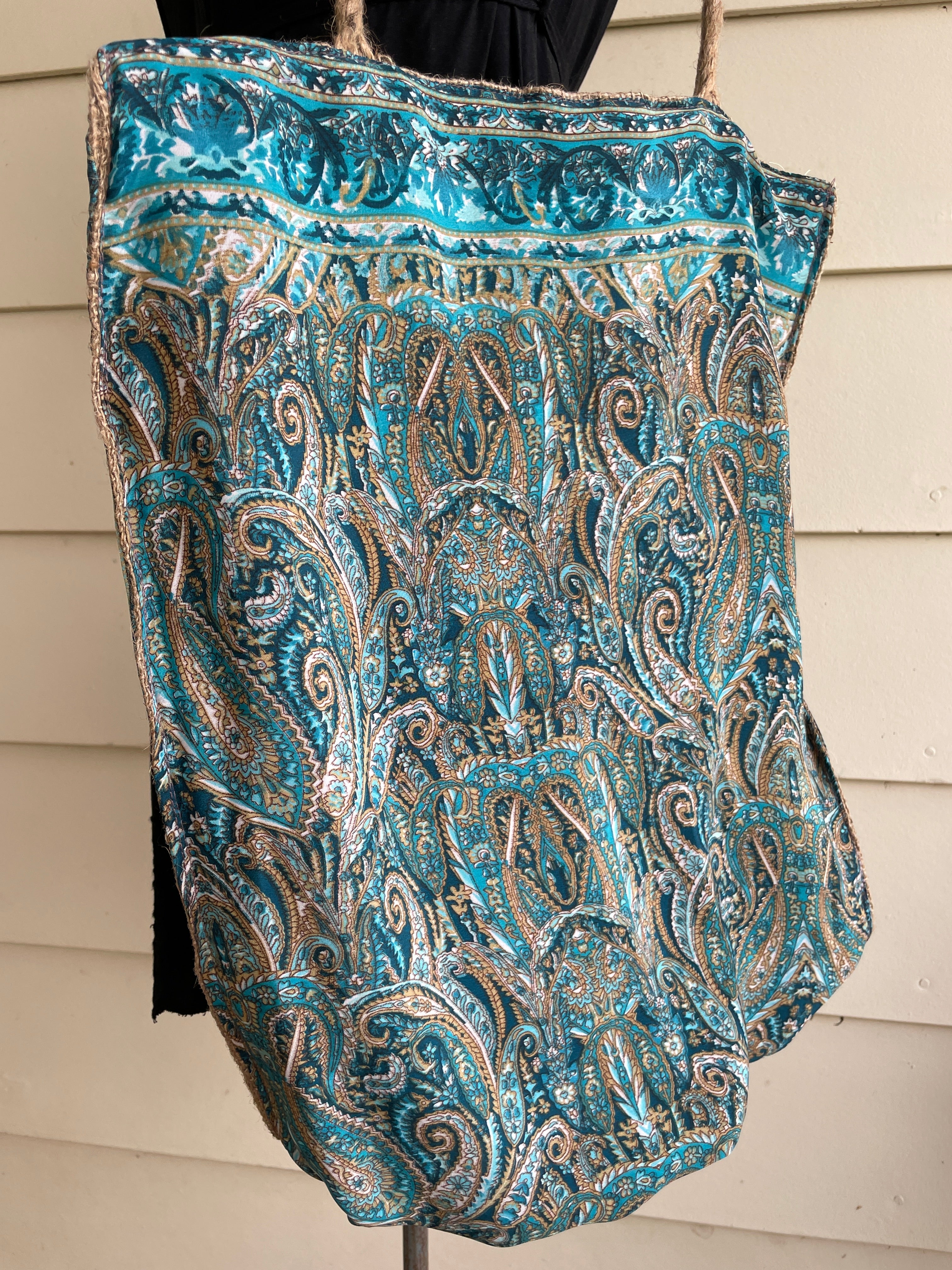 Silk & Viscose Jute tote-Western Culture Leather