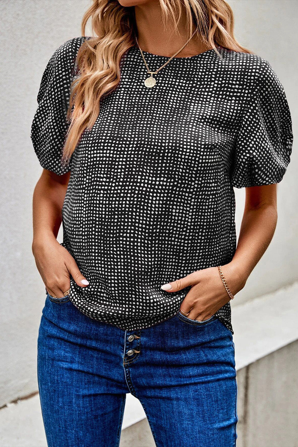 Dot Blouse-Western Culture Leather