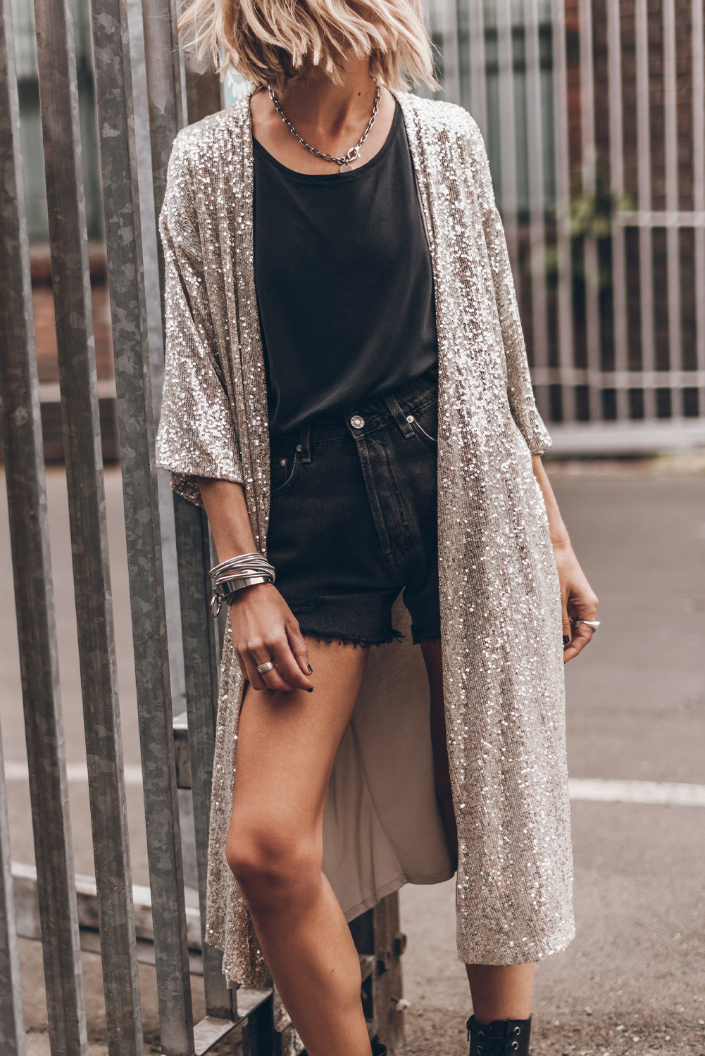 Shimmer Kimono-Western Culture Leather