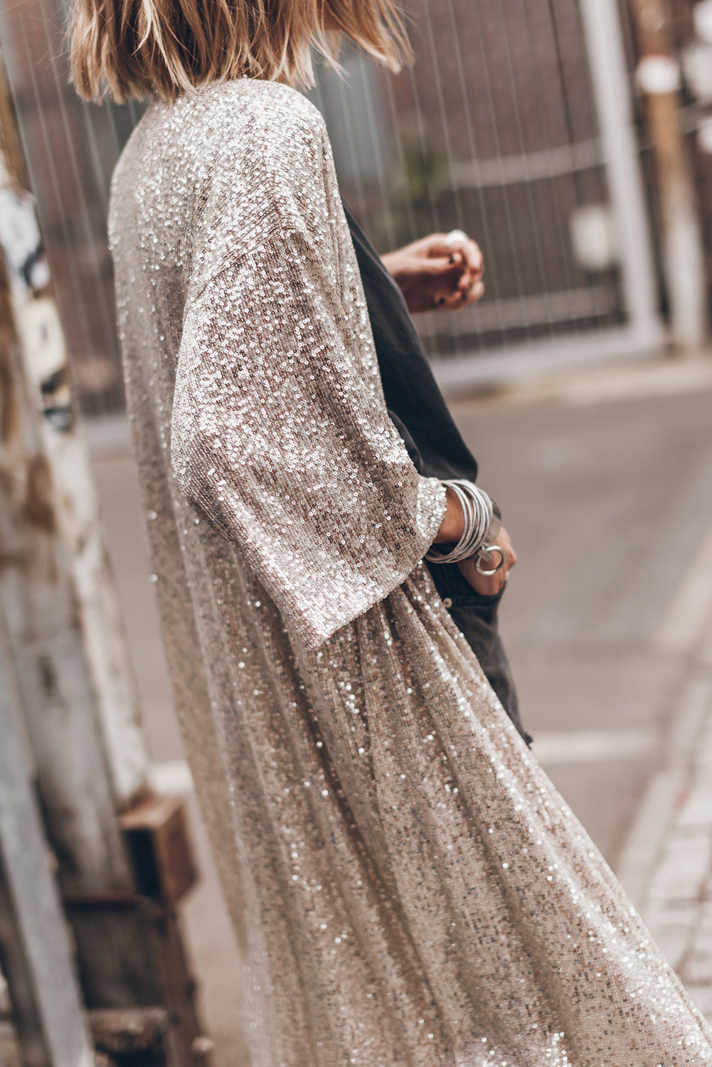 Shimmer Kimono-Western Culture Leather