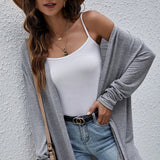 Grey Cardigan-Western Culture Leather