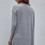 Grey Cardigan-Western Culture Leather