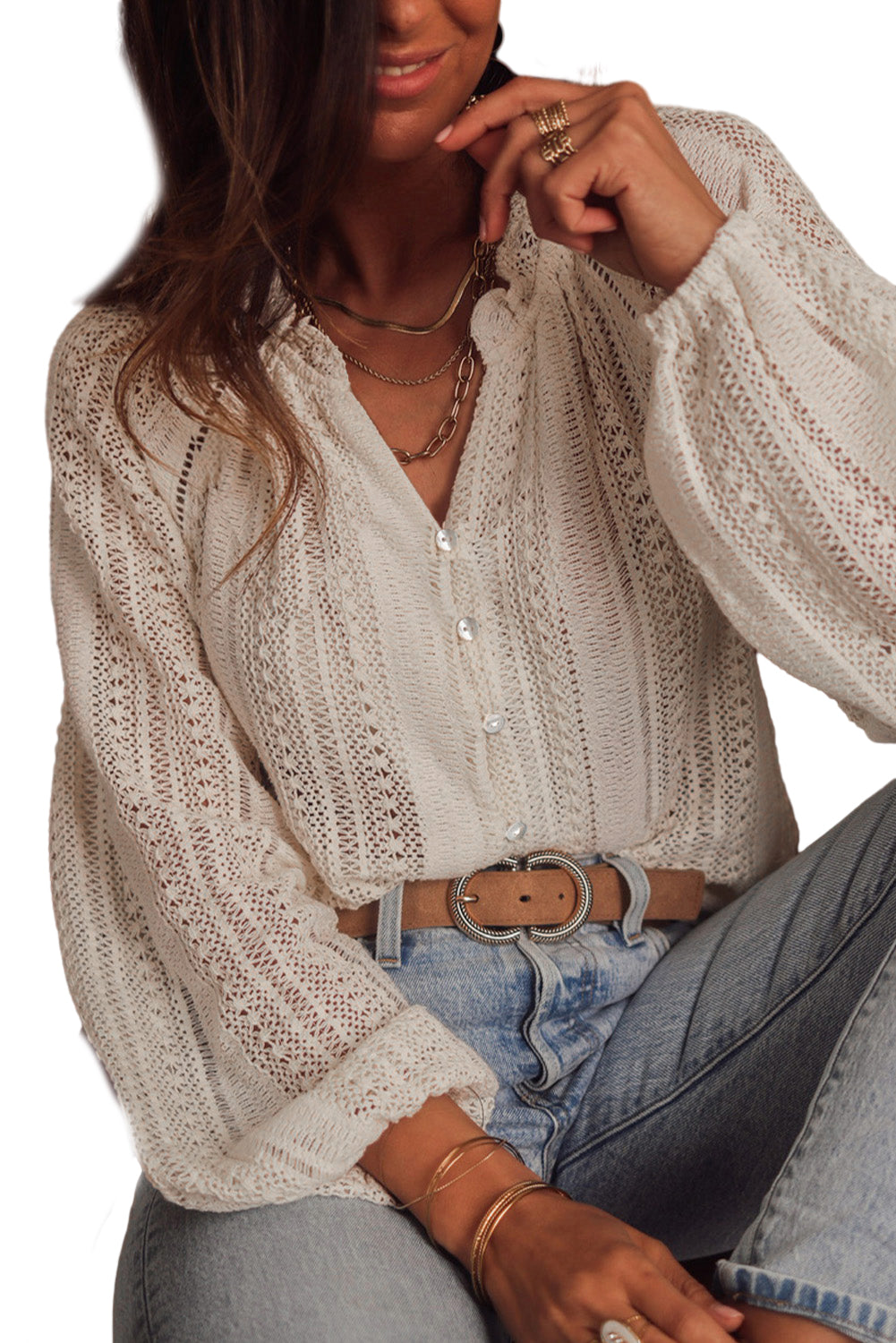 Lacy Cardigan-Western Culture Leather