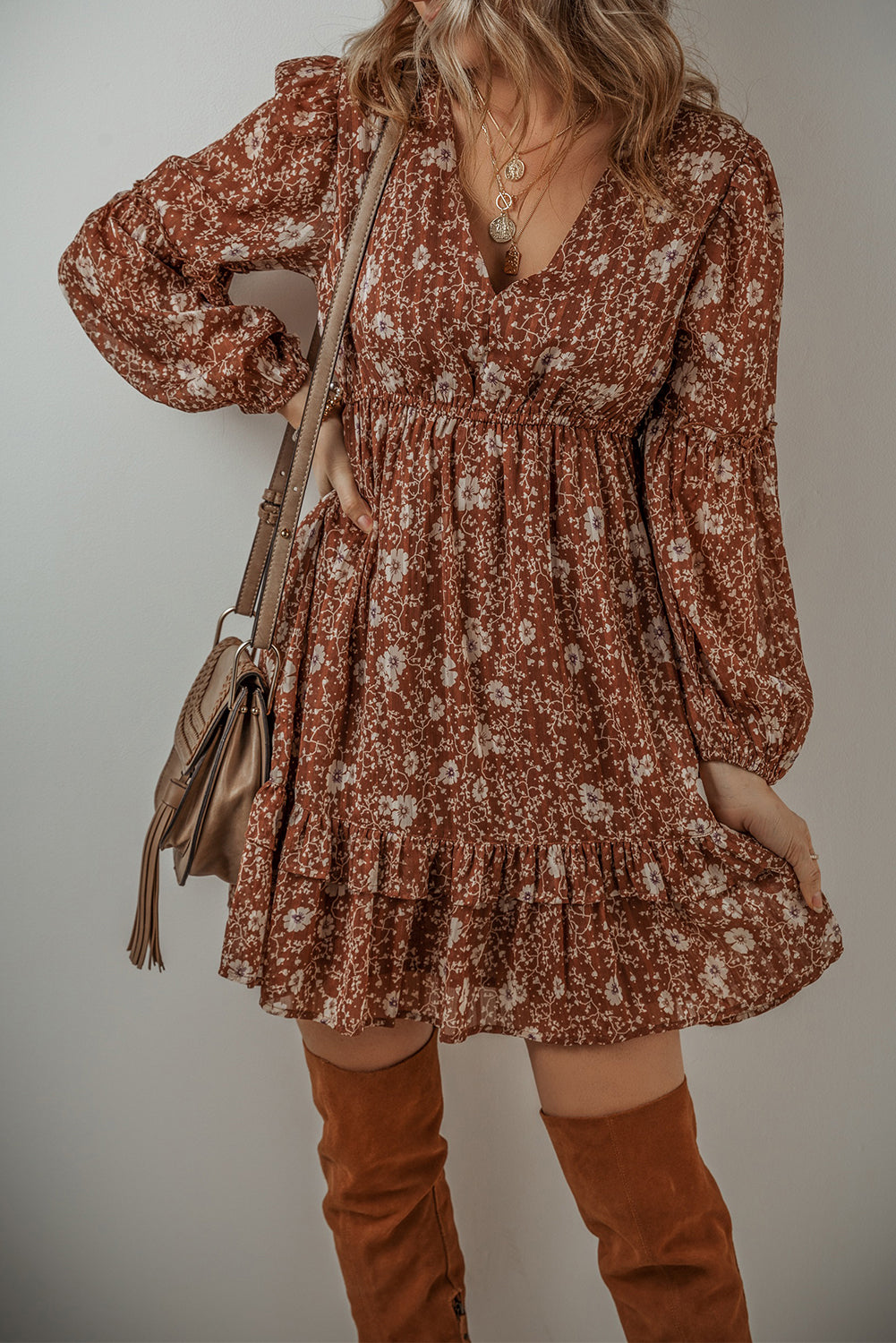 Boho Bronze Dress-Western Culture Leather