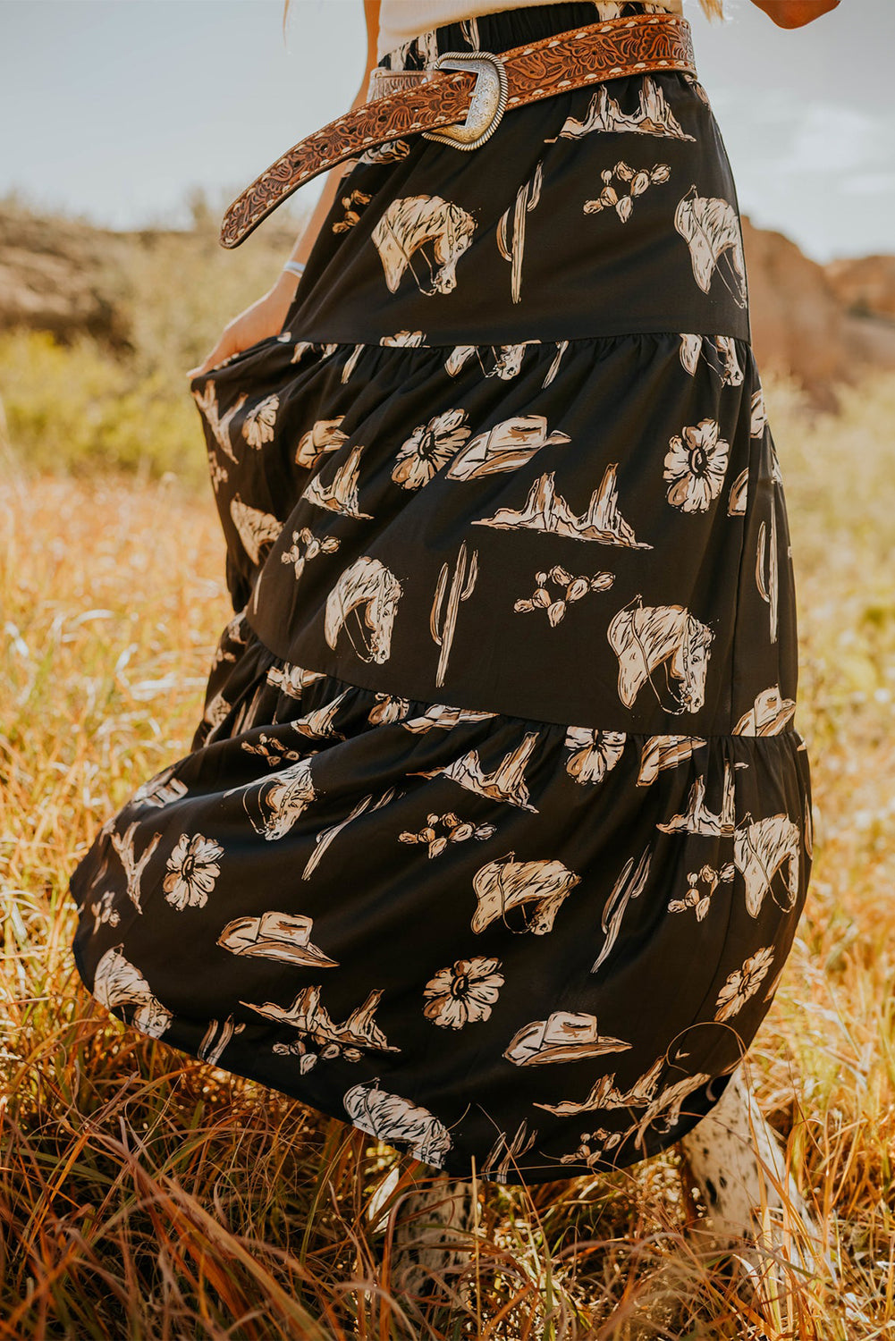Bandi Skirt-Western Culture Leather