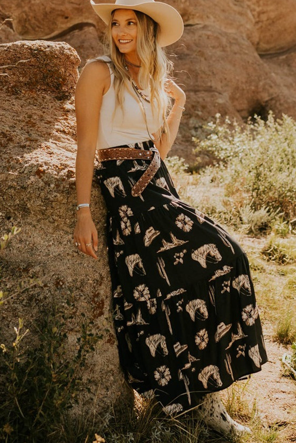 Bandi Skirt-Western Culture Leather