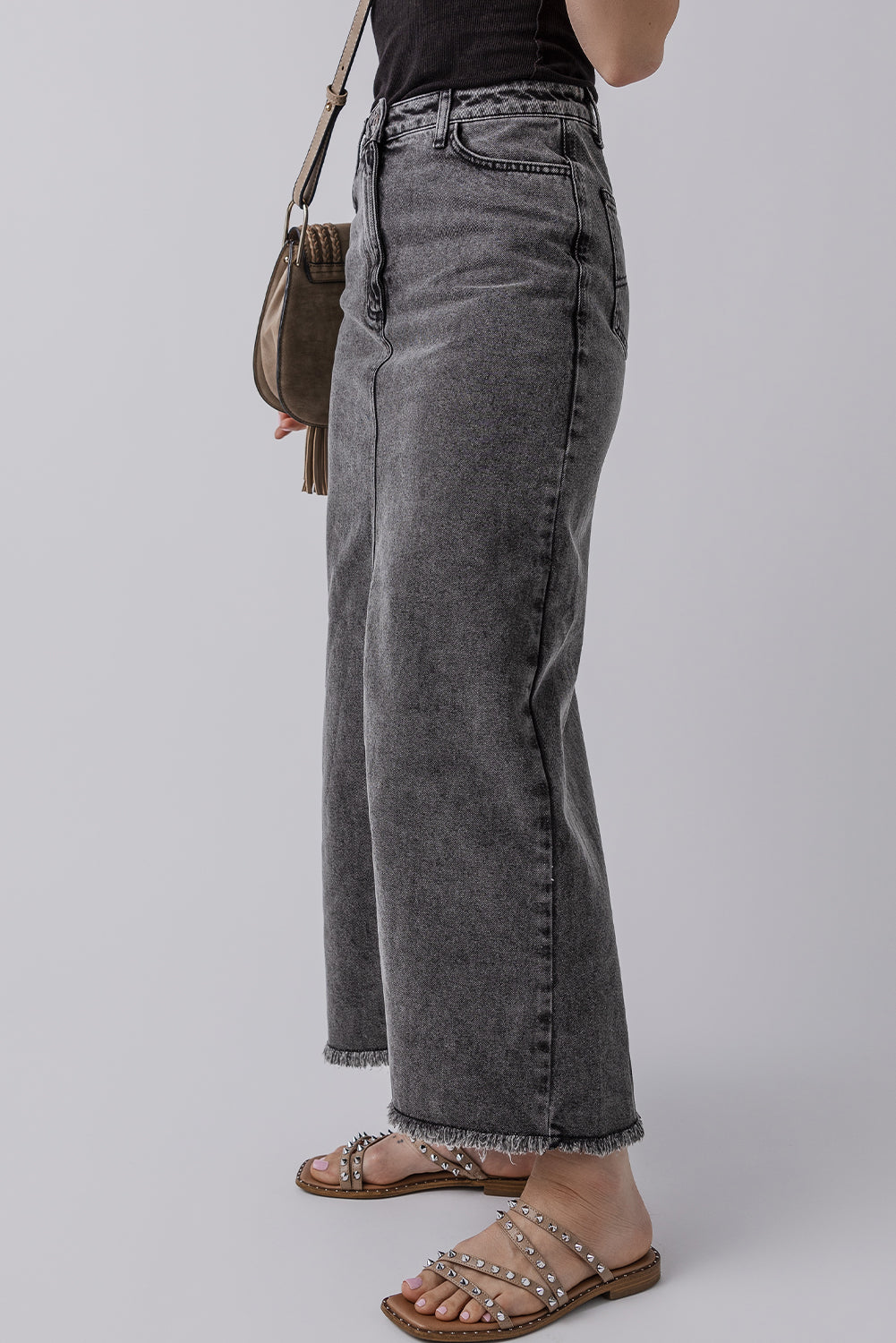 Dusty Denim Skirt-Western Culture Leather