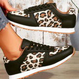 Leopard Print Sneakers-Western Culture Leather