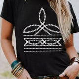 Boot Stitch Graphic T-Shirt-Western Culture Leather
