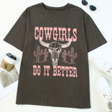 Cowgirls Graphic T Shirt-Western Culture Leather