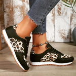 Leopard Print Sneakers-Western Culture Leather