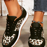 Leopard Print Sneakers-Western Culture Leather