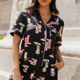 Cowgirl Boot Print Pyjamas-Western Culture Leather