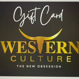 Western Culture Gift Voucher-Western Culture Leather