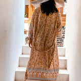 Halcyon Robe - Tiger Lily-Western Culture Leather