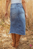 Kyia Denim Skirt-Western Culture Leather