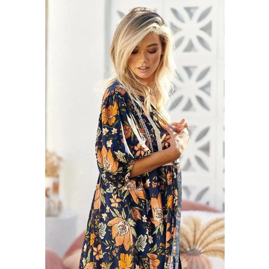 California Poppy Kimino-Western Culture Leather