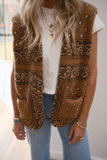 Kiona Sherpa Vest-Western Culture Leather