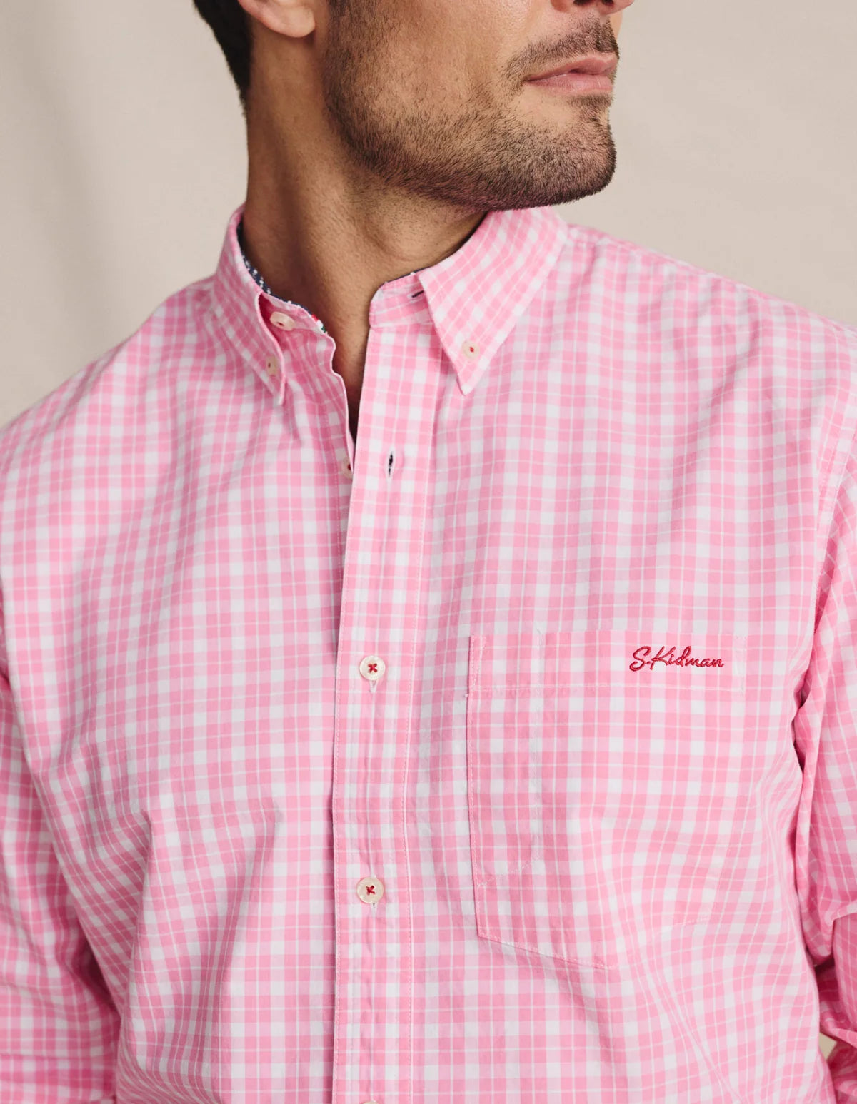 S.Kidman - Aberdeen Pink Check Shirt-Western Culture Leather
