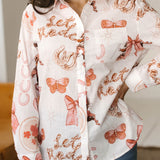 White Rodeo Print Shirt-Western Culture Leather