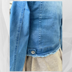 Crop Denim Jacket-Western Culture Leather