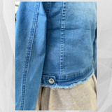 Crop Denim Jacket-Western Culture Leather