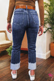 Ladies Cuff Jeans-Western Culture Leather