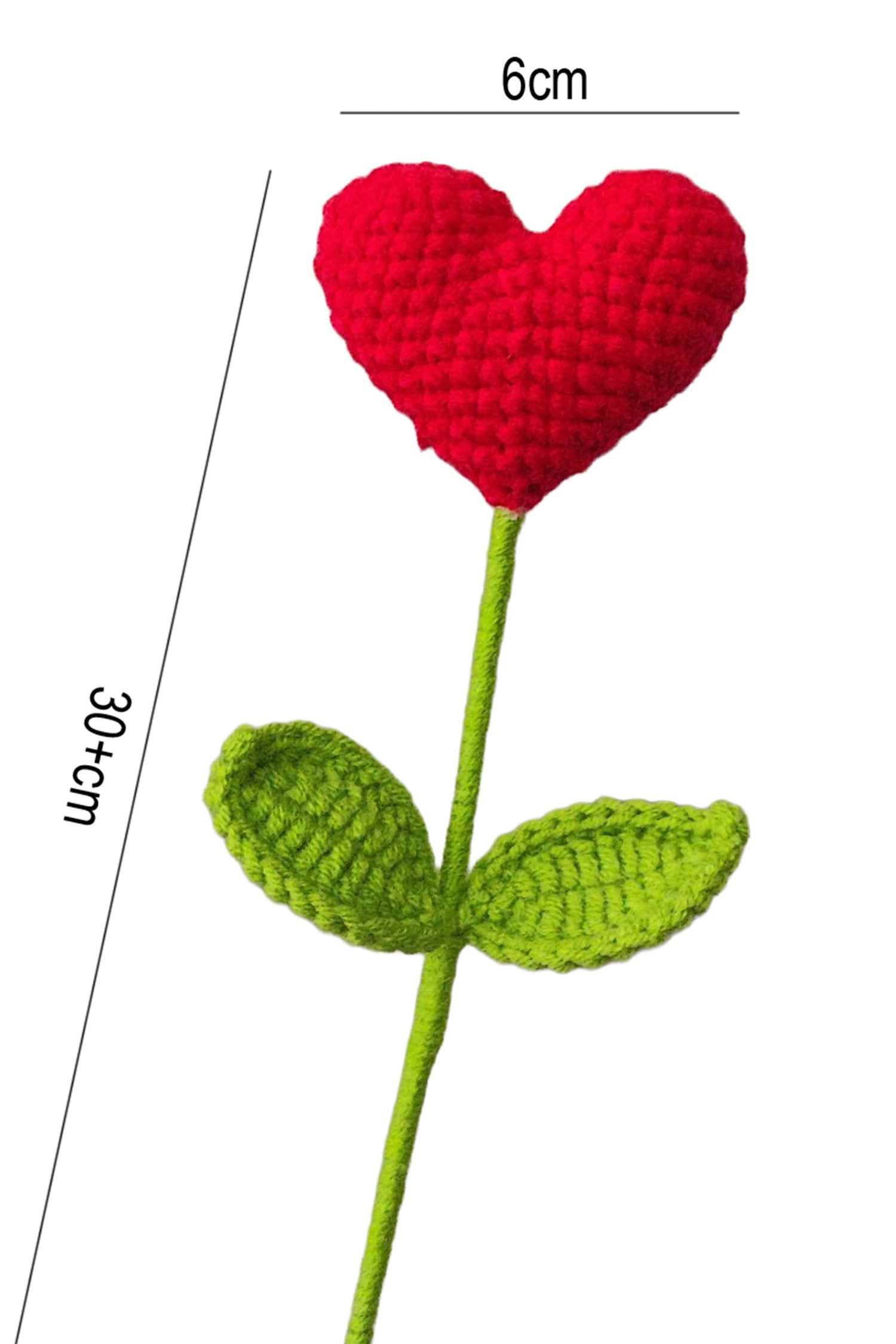 Hand Crochet Heart Spike-Western Culture Leather