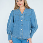 Denim Blouse-Western Culture Leather