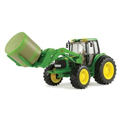 John Deer - Tractor with Front Bale Mover & Bale-Western Culture Leather