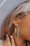 Western C Hoop Earrings-Western Culture Leather