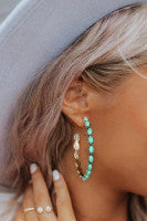 Western C Hoop Earrings-Western Culture Leather