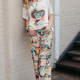 Ladies Western Collage Wide Pant