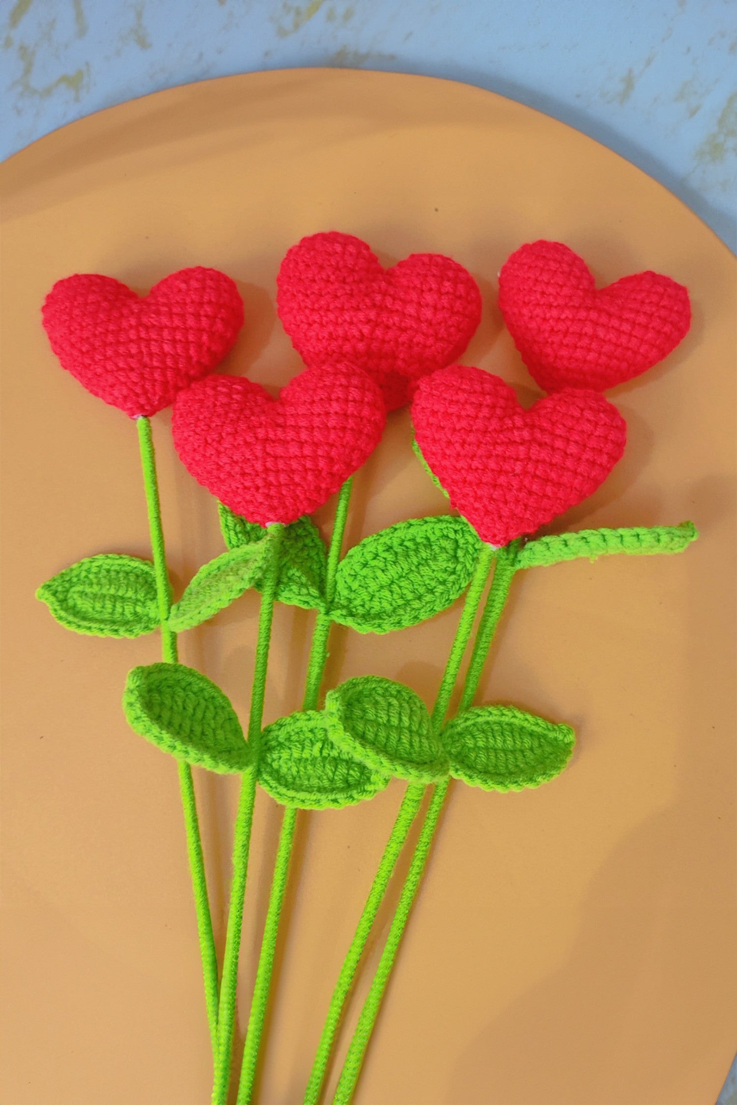 Hand Crochet Heart Spike-Western Culture Leather