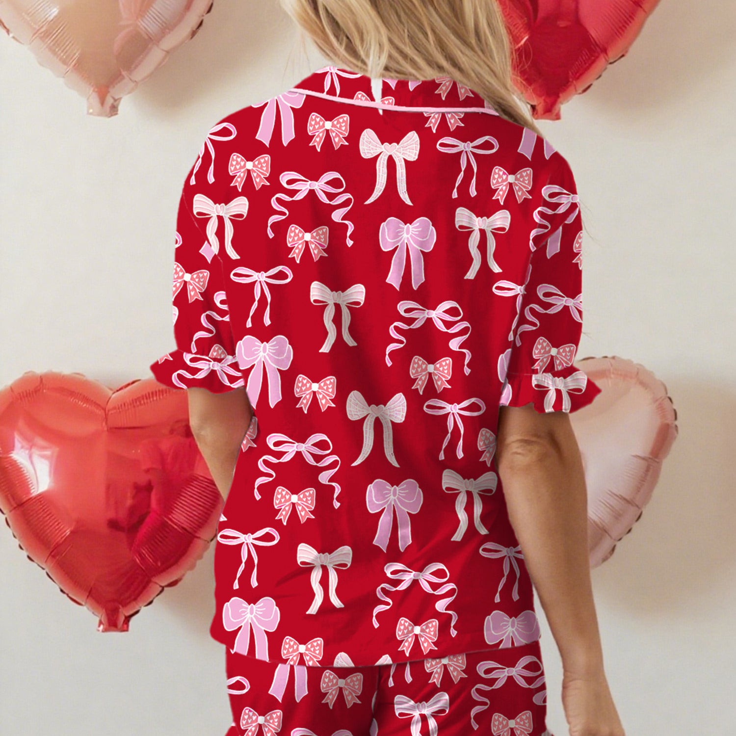 Red Bow PJ Set-Western Culture Leather