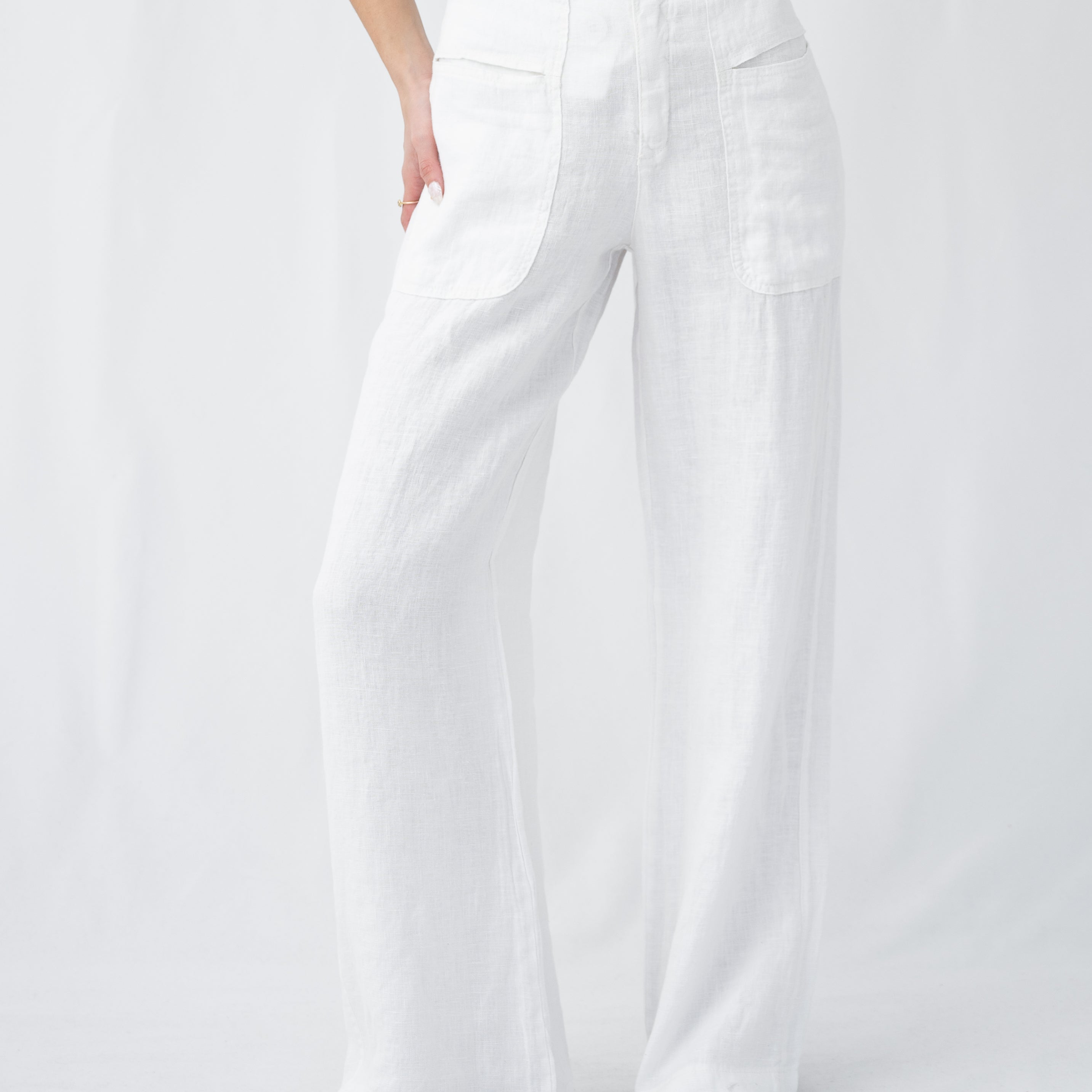 Isabella Italian Linen Pant-Western Culture Leather