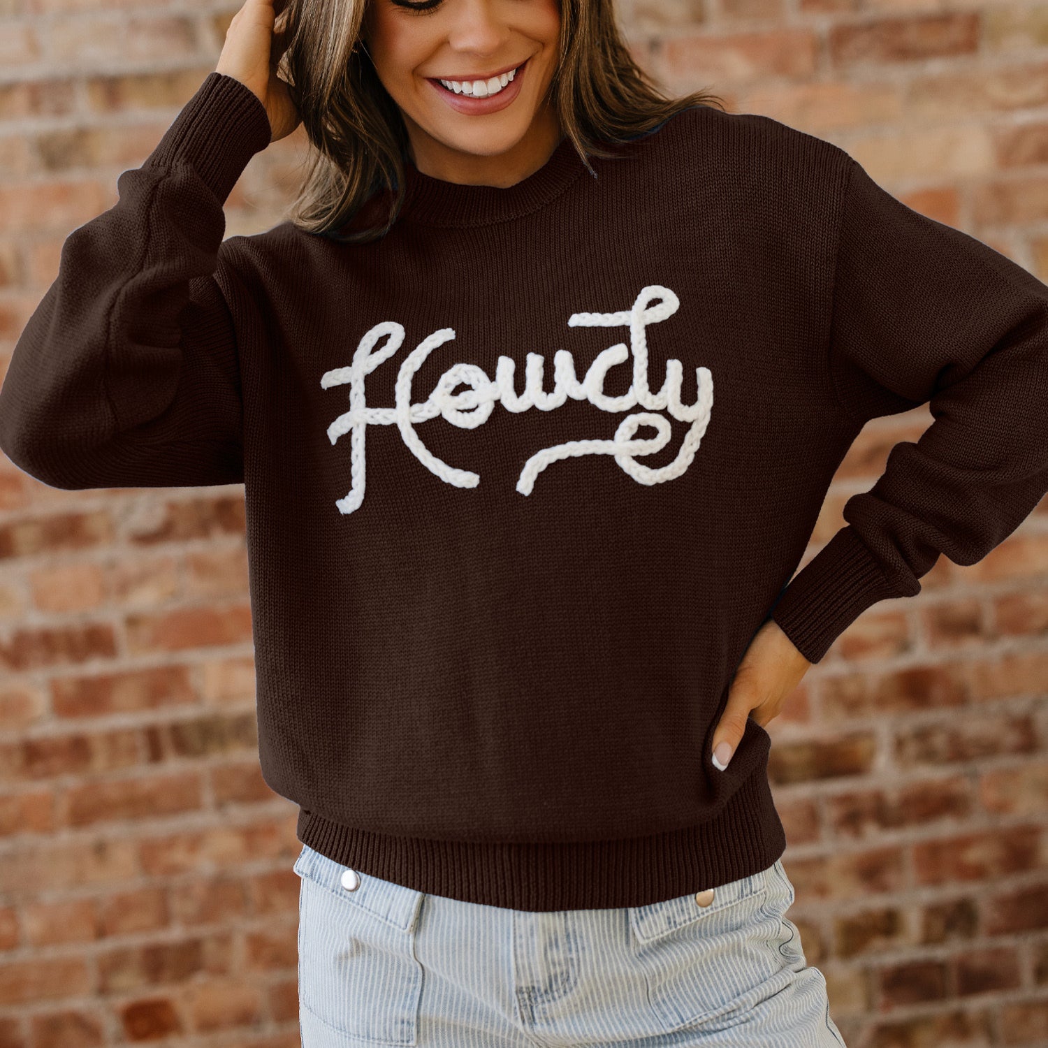 Howdy - Embroider Jumper-Western Culture Leather