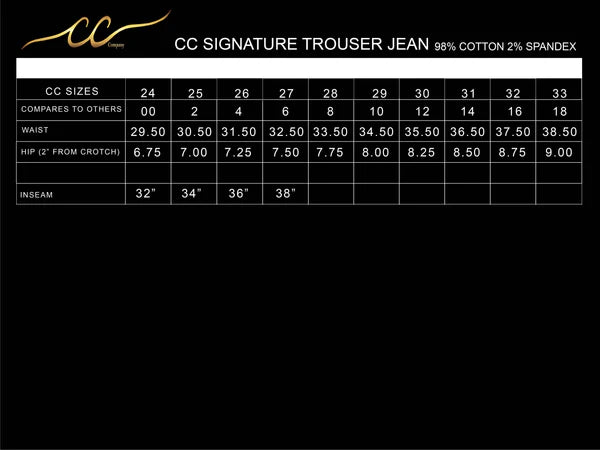 CC signature Series Trouser Jean-Western Culture Leather