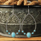 Western Water Drop Earring-Western Culture Leather