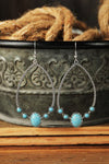 Western Water Drop Earring-Western Culture Leather