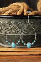 Western Water Drop Earring-Western Culture Leather