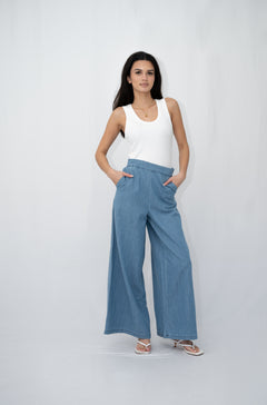 Wendy Wide Leg Pant-Western Culture Leather
